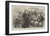 The Prince and Princess of Wales at the East End, Presenting a Bouquet to the Princess-null-Framed Giclee Print