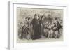 The Prince and Princess of Wales at the East End, Presenting a Bouquet to the Princess-null-Framed Giclee Print