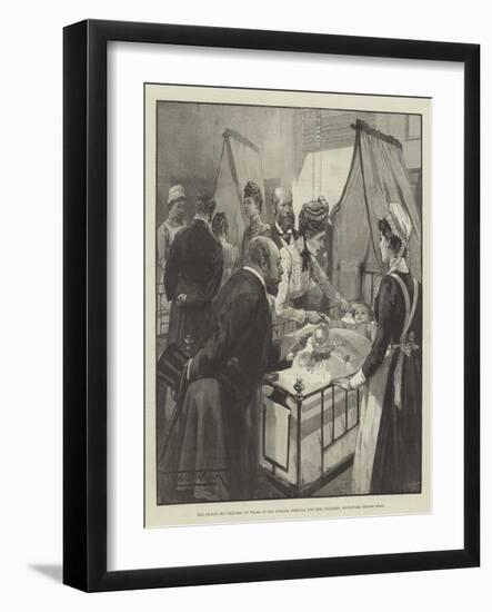 The Prince and Princess of Wales at the Evelina Hospital for Sick Children, Southwark Bridge Road-Thomas Walter Wilson-Framed Giclee Print