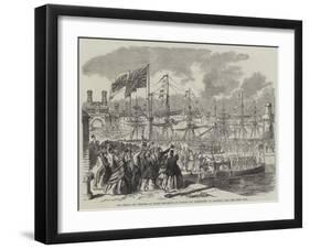 The Prince and Princess of Wales Embarking at Dundee for Copenhagen on Saturday Last-null-Framed Giclee Print