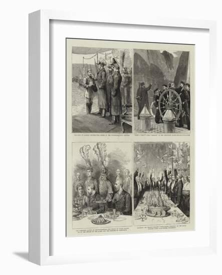 The Prince and Princess of Wales in Denmark-null-Framed Giclee Print