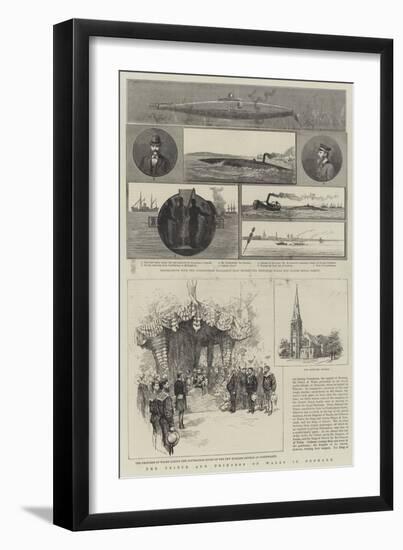 The Prince and Princess of Wales in Denmark-null-Framed Giclee Print