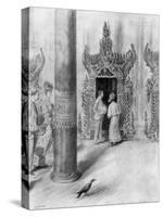 The Prince and Princess of Wales in King Theebaw's Palace, Mandalay, Burma, 1906-Samuel Begg-Stretched Canvas