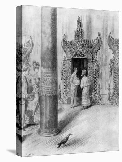 The Prince and Princess of Wales in King Theebaw's Palace, Mandalay, Burma, 1906-Samuel Begg-Stretched Canvas