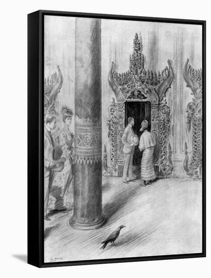 The Prince and Princess of Wales in King Theebaw's Palace, Mandalay, Burma, 1906-Samuel Begg-Framed Stretched Canvas