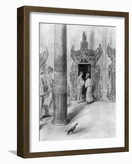 The Prince and Princess of Wales in King Theebaw's Palace, Mandalay, Burma, 1906-Samuel Begg-Framed Giclee Print