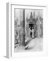 The Prince and Princess of Wales in King Theebaw's Palace, Mandalay, Burma, 1906-Samuel Begg-Framed Giclee Print