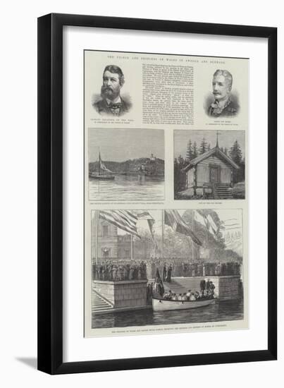 The Prince and Princess of Wales in Sweden and Denmark-null-Framed Giclee Print