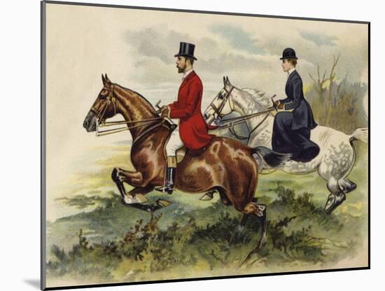 The Prince and Princess of Wales in the Hunting Field-Henry Payne-Mounted Giclee Print