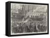 The Prince and Princess of Wales Landing at Elsinore-null-Framed Stretched Canvas