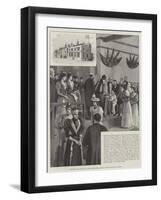 The Prince and Princess of Wales Opening the Missions to Seamen Institute at Poplar-null-Framed Giclee Print