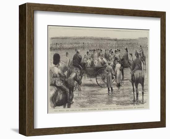 The Prince and Princess of Wales Presenting New Colours to the Gordon Highlanders at Aberdeen-Godefroy Durand-Framed Giclee Print