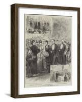 The Prince and Princess of Wales, their Good Works in London-null-Framed Giclee Print