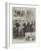 The Prince and Princess of Wales, their Good Works in London-null-Framed Giclee Print