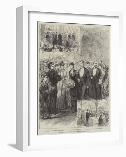 The Prince and Princess of Wales, their Good Works in London-null-Framed Giclee Print