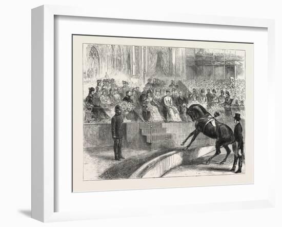 The Prince and Princess of Wales to the Crystal Palace the Royal Party Witnessing the Performance o-null-Framed Giclee Print