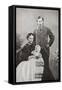 The Prince and Princess of Wales-null-Framed Stretched Canvas