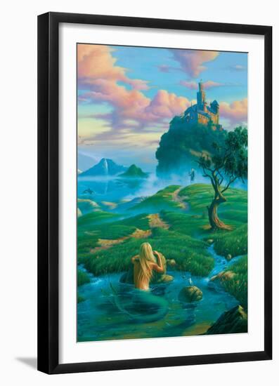 The Prince and the Mermaid-Jim Warren-Framed Premium Giclee Print