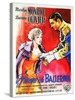 The Prince and the Showgirl, Italian Movie Poster, 1957-null-Stretched Canvas