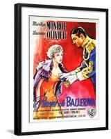 The Prince and the Showgirl, Italian Movie Poster, 1957-null-Framed Art Print