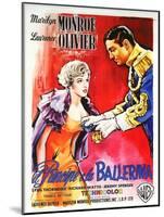 The Prince and the Showgirl, Italian Movie Poster, 1957-null-Mounted Art Print