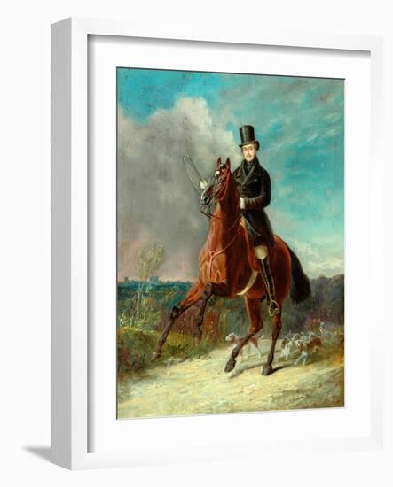 The Prince Consort On Horseback, 1841-John Frederick Senior Herring-Framed Giclee Print