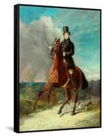 The Prince Consort On Horseback, 1841-John Frederick Senior Herring-Framed Stretched Canvas