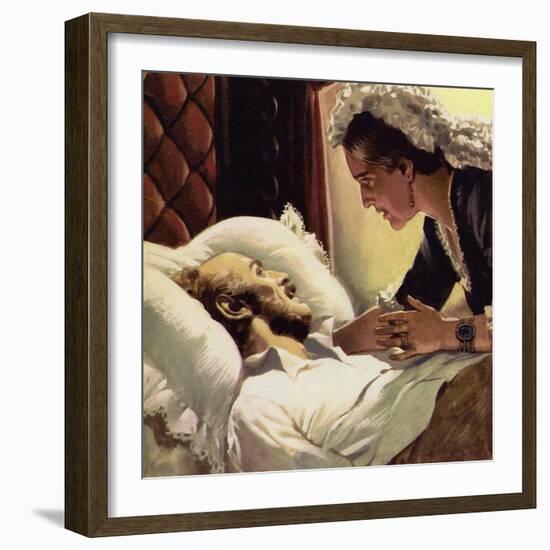 The Prince Consort Was Taken Suddenly Ill and Died in 1861-Alberto Salinas-Framed Giclee Print