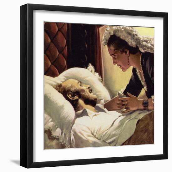 The Prince Consort Was Taken Suddenly Ill and Died in 1861-Alberto Salinas-Framed Giclee Print