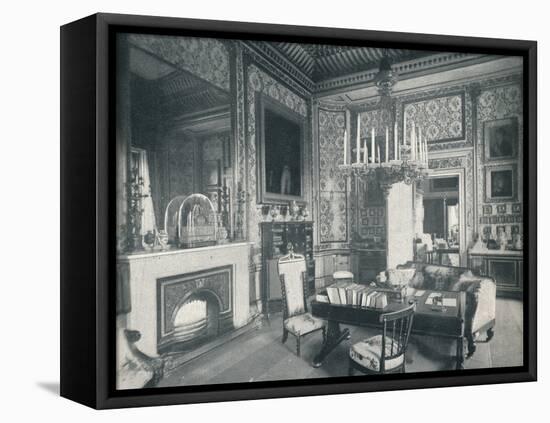 The Prince Consorts Writing Room at Buckingham Palace, c1899, (1901)-HN King-Framed Stretched Canvas