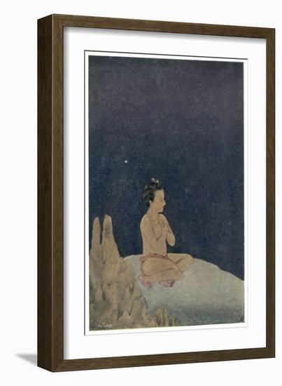 The Prince Dhruva Let Down by His Father's Weakness Turned to Meditation-Kumar Haldar-Framed Art Print