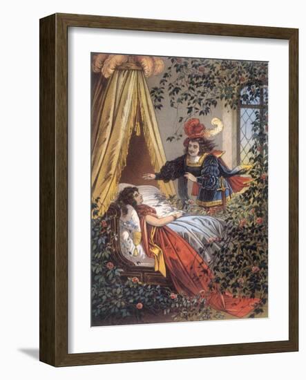 The Prince Discovers the Sleeping Princess-Jouvet-Framed Giclee Print