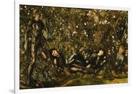 The Prince Entering the Briar Wood-Edward Burne-Jones-Framed Giclee Print