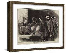 The Prince Inspecting the Sacred Tooth, Kandy-null-Framed Giclee Print
