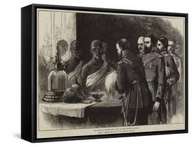 The Prince Inspecting the Sacred Tooth, Kandy-null-Framed Stretched Canvas