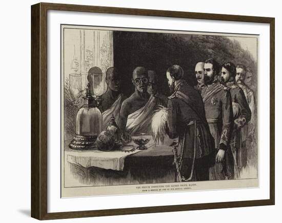 The Prince Inspecting the Sacred Tooth, Kandy-null-Framed Giclee Print