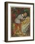 The Prince Kisses the Princess and She Awakens-Willy Planck-Framed Art Print