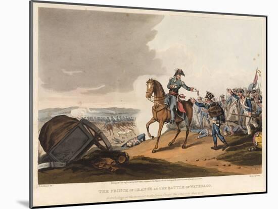 The Prince of Orange at the Battle of Waterloo-John Augustus Atkinson-Mounted Giclee Print