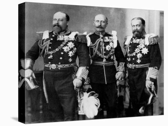 The Prince of Wales and His Brothers at the Wedding of the Duke of York, 6th July 1893-W&d Downey-Stretched Canvas