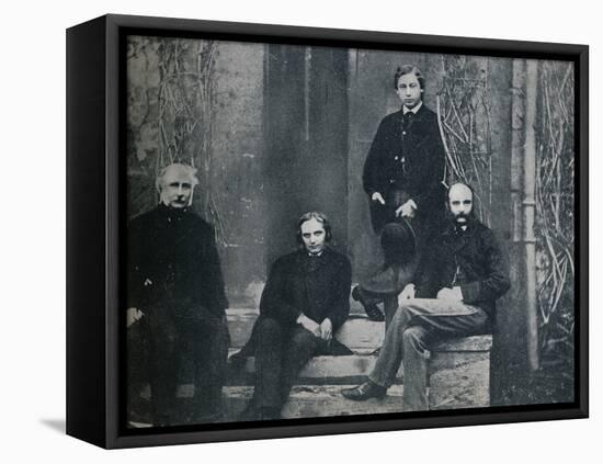 The Prince of Wales and his tutors at Oxford University, c1860 (1910)-Unknown-Framed Stretched Canvas