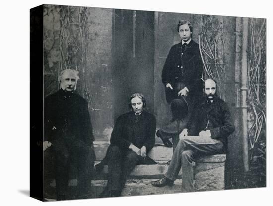 The Prince of Wales and his tutors at Oxford University, c1860 (1910)-Unknown-Stretched Canvas