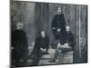 The Prince of Wales and his tutors at Oxford University, c1860 (1910)-Unknown-Mounted Photographic Print