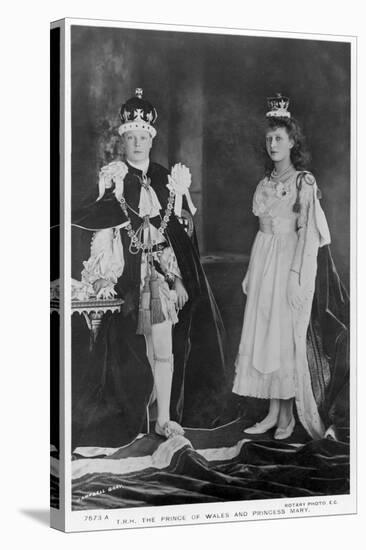 The Prince of Wales and Princess Mary, C1910s-Campbell Gray-Stretched Canvas