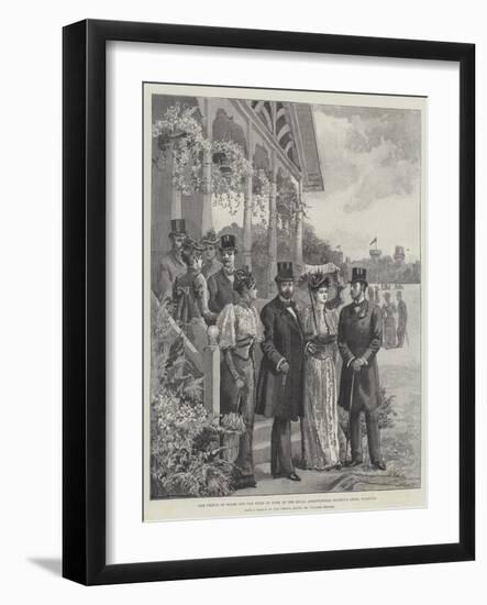 The Prince of Wales and the Duke of York at the Royal Agricultural Society's Show, Warwick-William 'Crimea' Simpson-Framed Giclee Print