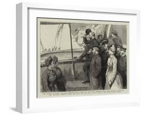 The Prince of Wales and the Swedish Royal Family at the Royal Swedish Yacht Club Regatta-null-Framed Giclee Print