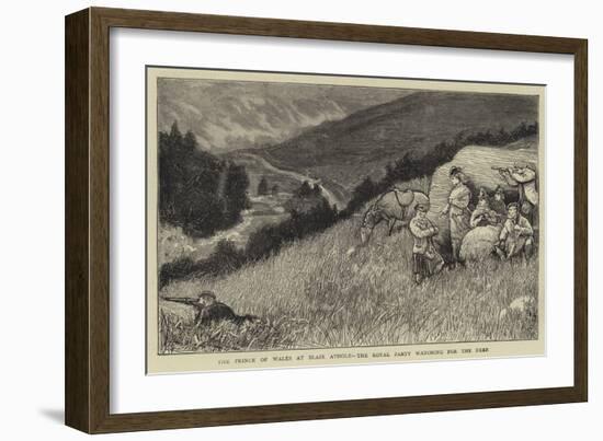 The Prince of Wales at Blair Athole, the Royal Party Watching for the Deer-null-Framed Giclee Print