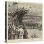 The Prince of Wales at Cannes, Laying the Foundation of the New Albert Edward Pier-Frank Dadd-Stretched Canvas