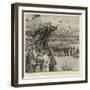 The Prince of Wales at Cannes, Laying the Foundation of the New Albert Edward Pier-Frank Dadd-Framed Giclee Print