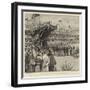 The Prince of Wales at Cannes, Laying the Foundation of the New Albert Edward Pier-Frank Dadd-Framed Giclee Print