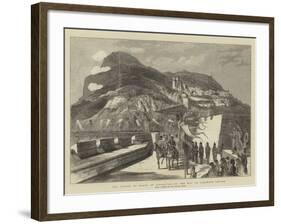 The Prince of Wales at Gibraltar, on the Way to Casemate Square-null-Framed Giclee Print